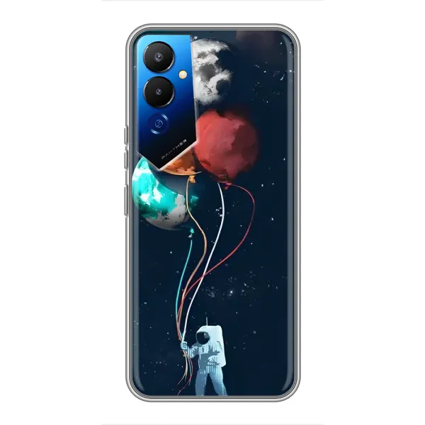 Чехол с принтом «Планеты шарики» для TECNO POVA 4 (LG7n)
