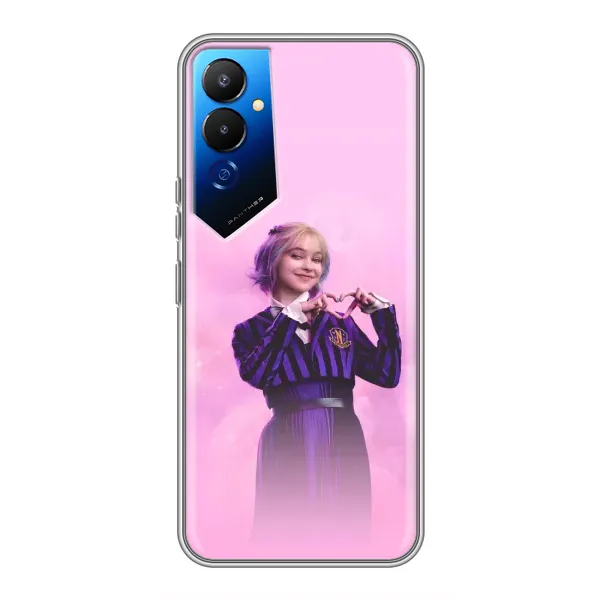 Чехол с принтом «Яркая Энид Уэнздей» для TECNO POVA 4 (LG7n)