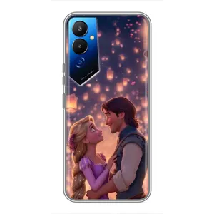 Чехол Рапунцель для Tecno POVA 4 (LG7n) (Принцесса и принц)