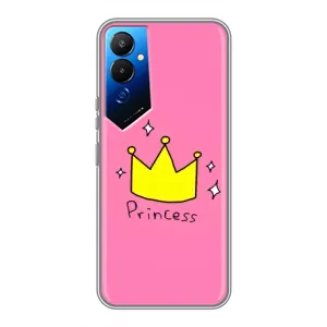 Чехол с картинкой (Стильные) для Техно Пова 4 - (AlphaPrint) (Princess)