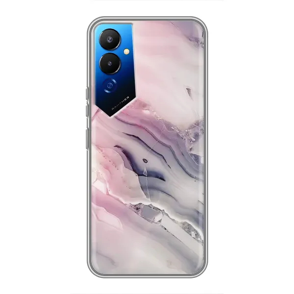 Чехол с принтом «Пурпурный Мрамор» для TECNO POVA 4 (LG7n)