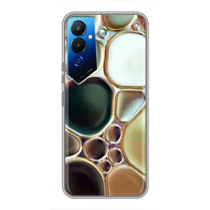 Мраморный чехол на Tecno POVA 4 (LG7n) (VPrint) (Радужный Мрамор)