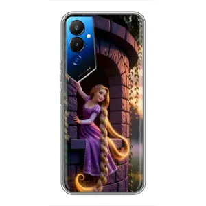 Чехол Рапунцель для Tecno POVA 4 (LG7n) (Рапунцель на башне)