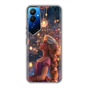 Чехол Рапунцель для Tecno POVA 4 (LG7n) (Рапунцель фонарики)