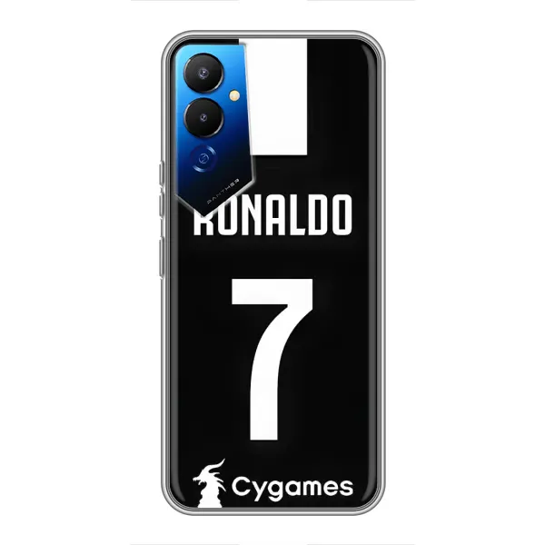 Чехол с принтом «RONALDO 7» для TECNO POVA 4 (LG7n)