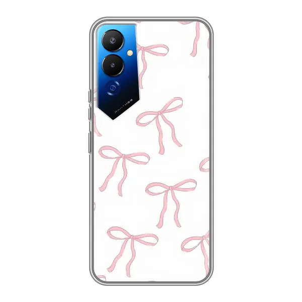 Чохол з принтом «Рожеві бантики» для TECNO POVA 4 (LG7n) Чохол з принтом «Рожеві бантики» для TECNO POVA 4 (LG7n)