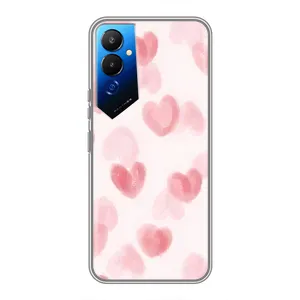 Чехол с розовым рисунком для Tecno POVA 4 (LG7n)