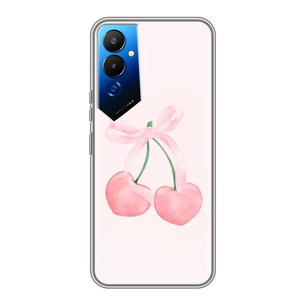 Чехол с принтом «Розовые вишни» для TECNO POVA 4 (LG7n)