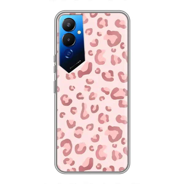 Чехол с принтом «Розовый леопард» для TECNO POVA 4 (LG7n)