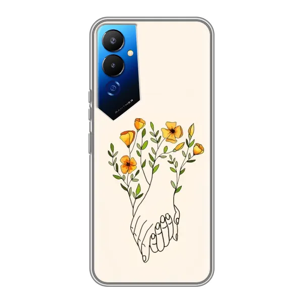 Чехол с принтом «Руки любви» для TECNO POVA 4 (LG7n)