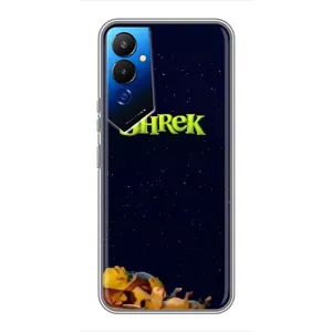 Чехол с мультфильмом Шрек на Tecno POVA 4 (LG7n) (Отдыхающий Шрек)