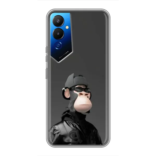 Чехол с принтом «стильная обезьяна NFT» для TECNO POVA 4 (LG7n)