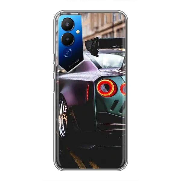 Чехол с принтом «Тачка» для TECNO POVA 4 (LG7n)