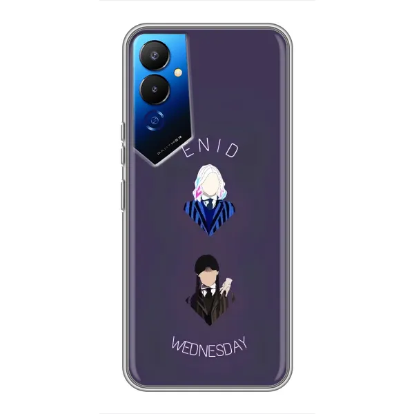 Чехол с принтом «Уэнздей и подруга» для TECNO POVA 4 (LG7n)