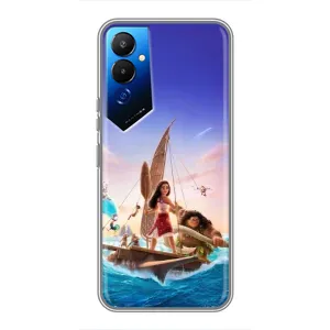 Чехол с мультфильмом Моана Tecno POVA 4 (LG7n) (Команда Ваяна Мауи)