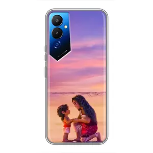 Чехол с мультфильмом Моана Tecno POVA 4 (LG7n) (Маленькая Ваяна)