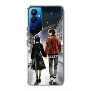 Чехол с дизайном Венздей 2 на Tecno POVA 4 (LG7n) (Уэнздей и Тайлер)