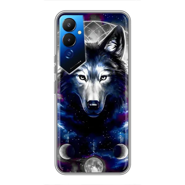 Чехол с принтом «Волк» для TECNO POVA 4 (LG7n)