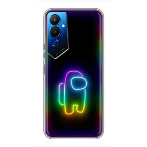 Чехол Амонг Ас для Tecno POVA 4 (LG7n) (AlphaPrint) (Яркий скин)