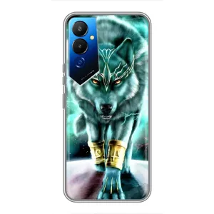 Защитные чехлы для Техно Пова 4 (AlphaPrint) (ХИТ продаж) ВОЛК