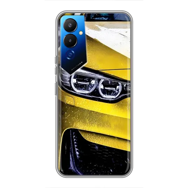 Чехол с принтом «Желтая машина» для TECNO POVA 4 (LG7n)