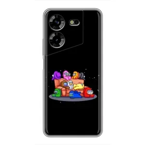 Чехол Амонг Ас для Tecno POVA 5 (LG7n) (AlphaPrint) (Амонг-ас)