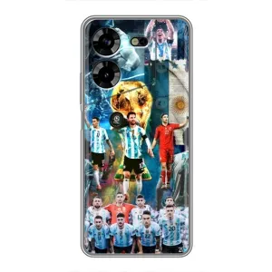 Чехлы Месси для Tecno POVA 5 (LG7n) (AlphaPrint) (Аргентина Месси)