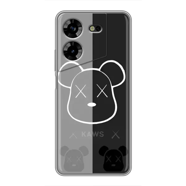 Чехол с принтом «БеарБрик глаза» для TECNO POVA 5 (LG7n)