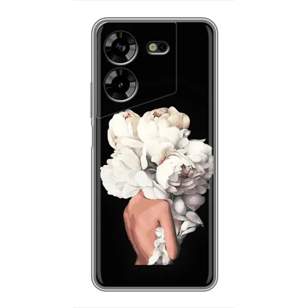 Чехол с принтом «Белые цветы» для TECNO POVA 5 (LG7n) Чехол с принтом «Белые цветы» для TECNO POVA 5 (LG7n)