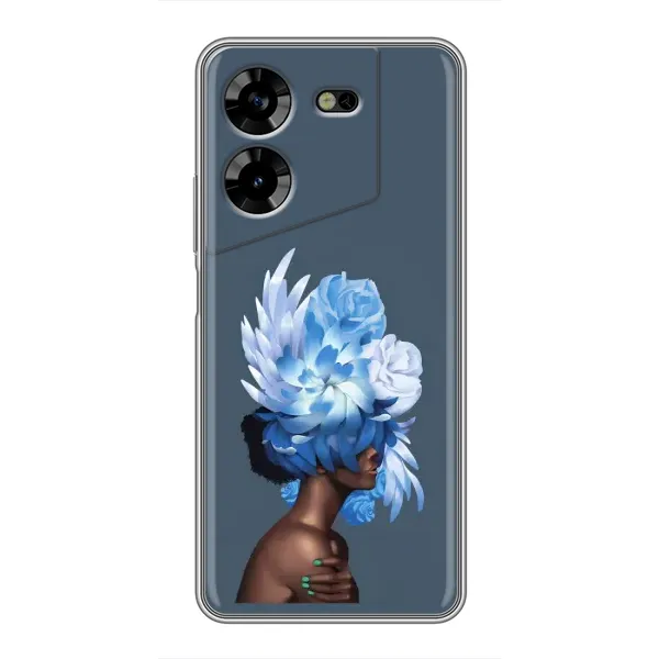 Чехол с принтом «Цветы на голове» для TECNO POVA 5 (LG7n) Чехол с принтом «Цветы на голове» для TECNO POVA 5 (LG7n)