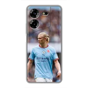 Чехлы с футболистом Ерлинг Холанд для Tecno POVA 5 (LG7n) (AlphaPrint) (Эрлинг Холанд)