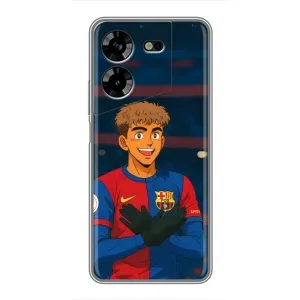 Чехол с футболистом Ламин Ямаль Tecno POVA 5 (LG7n) (Футболист Ямаль)