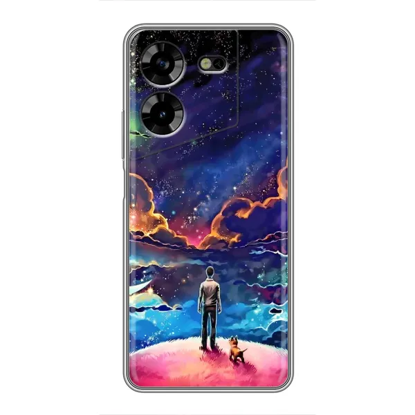 Чехол с принтом «Галактический вид» для TECNO POVA 5 (LG7n)