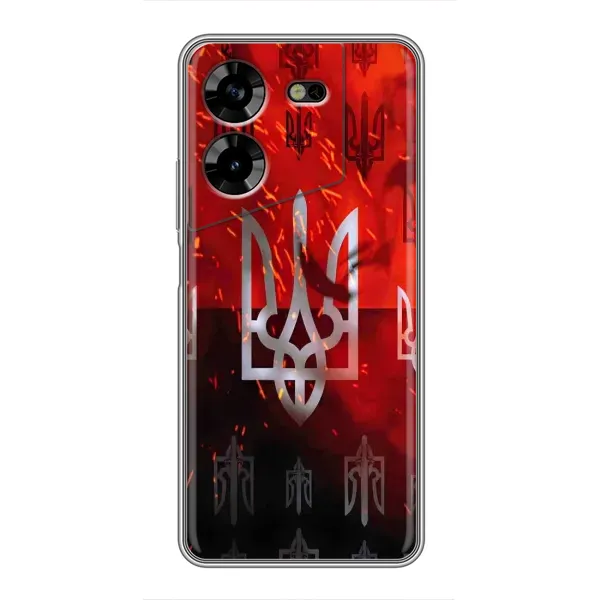 Чехол с принтом «ГЕРБ УПА» для TECNO POVA 5 (LG7n) Чехол с принтом «ГЕРБ УПА» для TECNO POVA 5 (LG7n)