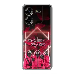 Чохол Гра в кальмара для Tecno POVA 5 (LG7n) (Охоронці Гра кальмара)