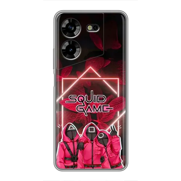 Чохол з принтом «Охоронці Гра кальмара» для TECNO POVA 5 (LG7n) Чохол з принтом «Охоронці Гра кальмара» для TECNO POVA 5 (LG7n)