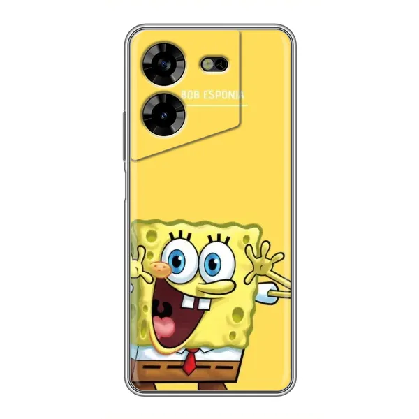 Чохол з принтом «Губка Боб» для TECNO POVA 5 (LG7n)