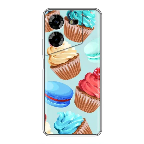 Чехол с принтом «Кексики» для TECNO POVA 5 (LG7n) Чехол с принтом «Кексики» для TECNO POVA 5 (LG7n)