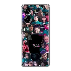 Чохол Гра в кальмара для Tecno POVA 5 (LG7n) (Колаж Гра кальмара)