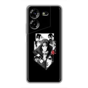 Чехлы на тему: Итачи Учиха для Tecno POVA 5 (LG7n) (AlphaPrint) (коллаж Итачи)
