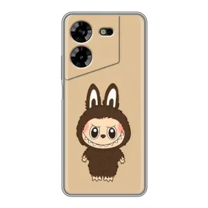 Чохол з Лабубу на Tecno POVA 5 (LG7n) (Bored Ape в червоному)