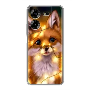 Чохли з картинкою Лисичка для Tecno POVA 5 (LG7n) (VPrint) (Лисичка в гірляндах)