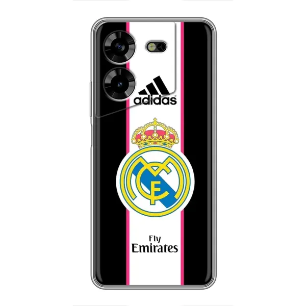 Чехол с принтом «лого Real Madrid» для TECNO POVA 5 (LG7n)