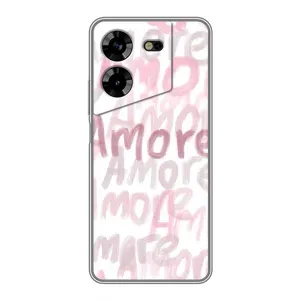 Чехол с розовым рисунком для Tecno POVA 5 (LG7n) (Аморе любовь)
