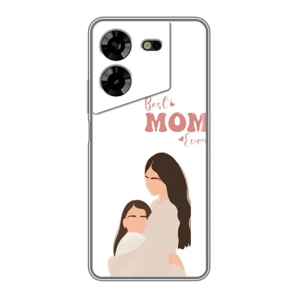 Чехол с принтом «Мама и дочка» для TECNO POVA 5 (LG7n)