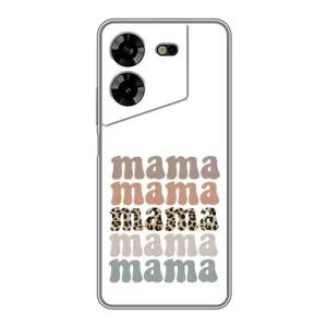 Чехлы для мамы на Tecno POVA 5 (LG7n) (Текстовый коллаж мама)