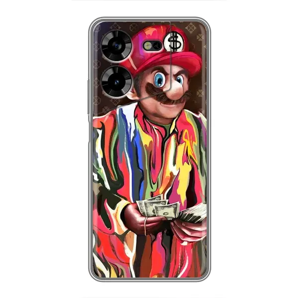Чехол с принтом «Mario LV» для TECNO POVA 5 (LG7n)