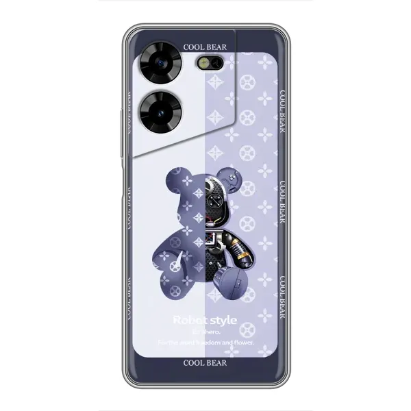 Чехол с принтом «Медвежонок LV» для TECNO POVA 5 (LG7n)