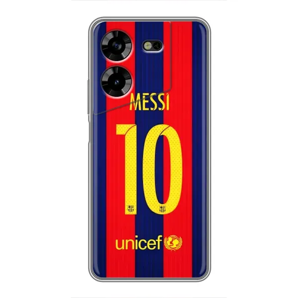 Чехол с принтом «Messi Barca 10» для TECNO POVA 5 (LG7n)