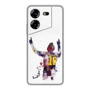 Чехлы Месси для Tecno POVA 5 (LG7n) (AlphaPrint) (Messi Barca)